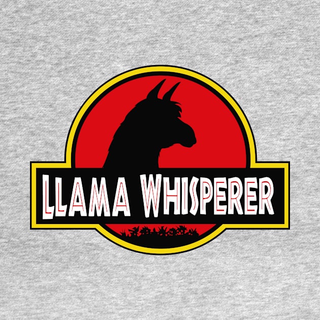 Llama Whisperer Dinosaurs Parody T-shirt Cute Gift by geekandgamerstore